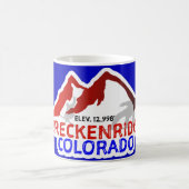 Breckenridge CO Skiing  Mug Kaffeetasse (Mittel)