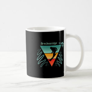 Breckenridge Colorado 90er Stil Vintage Skifahren Kaffeetasse