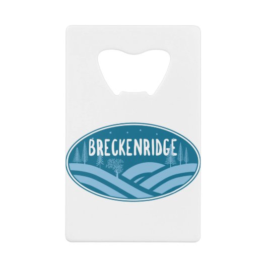 Breckenridge Colorado Außenbereich Geldbeutel Flaschenöffner (Vorderseite)