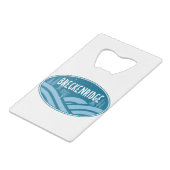 Breckenridge Colorado Außenbereich Geldbeutel Flaschenöffner (Rückseite Schrägansicht)