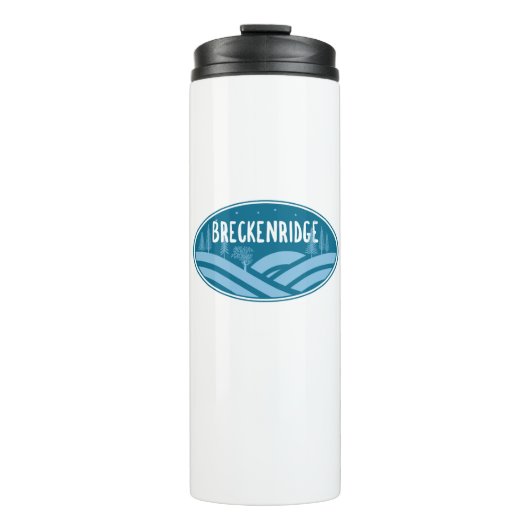 Breckenridge Colorado Außenbereich Thermosbecher (Vorderseite)