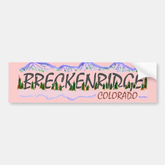Breckenridge Colorado Autoaufkleber (Vorne)