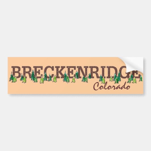 Breckenridge Colorado Autoaufkleber (Vorne)