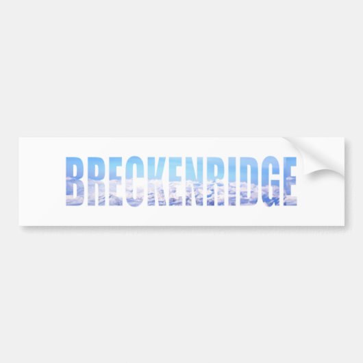 Breckenridge, Colorado Autoaufkleber (Vorne)