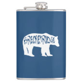 Breckenridge Colorado Bear Flachmann (Vorderseite)