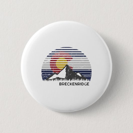 Breckenridge Colorado Berggipfel Button (Vorderseite)