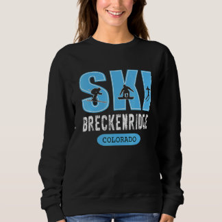 Breckenridge Colorado Breck Colorado Retro Wandern Sweatshirt