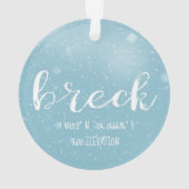 Breckenridge Colorado Breitengrad und Länge Ornament (Rückseite)