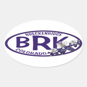 Breckenridge Colorado Columbine Blume Aufkleber