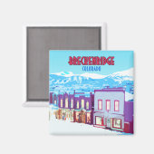 Breckenridge Colorado Downtown Mountains Magnet (Vorderseite/Rückseite)