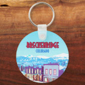 Breckenridge Colorado Downtown Mountains Schlüsselanhänger (Vorderseite)