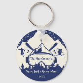 Breckenridge Colorado Flag Mountain Ski Souvenir Schlüsselanhänger (Rückseite)