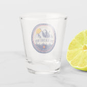 Breckenridge Colorado Flag Mountain Ski Souvenir Schnapsglas (Rückseite)