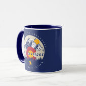 Breckenridge Colorado Flag Mountain Ski Souvenir Tasse (Vorderseite Links)