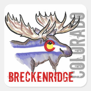 Breckenridge Colorado Flaggenelke Design Aufkleber