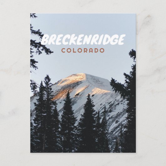Breckenridge Colorado Foto Postkarte (Vorderseite)