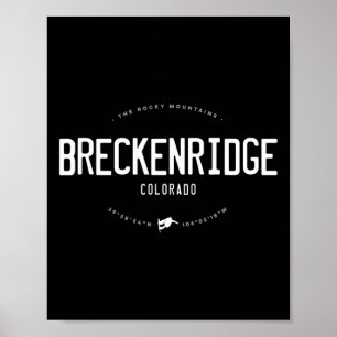 Breckenridge Colorado Grafik Abgenutzt Vintage S Poster