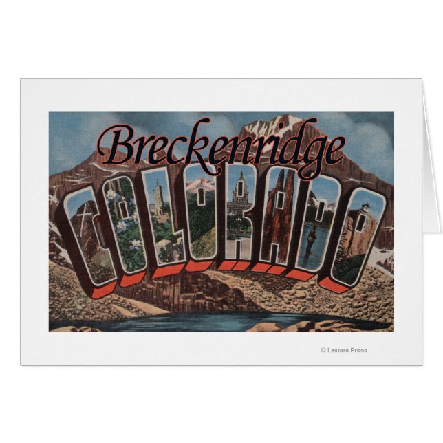 Breckenridge, Colorado - Große Buchstabenszenen (Vorderseite (Horizontal))