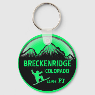 Breckenridge Colorado grüner Schlüsselanhänger