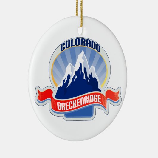 Breckenridge Colorado Keramik Ornament (Rechts)