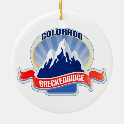 Breckenridge Colorado Keramik Ornament (Hinten)