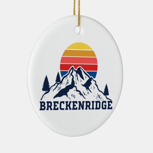 Breckenridge Colorado Keramik Ornament (Rechts)