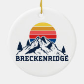 Breckenridge Colorado Keramik Ornament (Hinten)