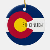 Breckenridge - COLORADO Keramik Ornament (Vorne)