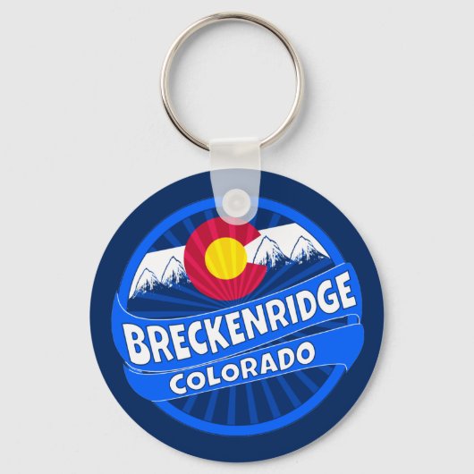 Breckenridge Colorado mountain burst keychain Schlüsselanhänger (Vorderseite)
