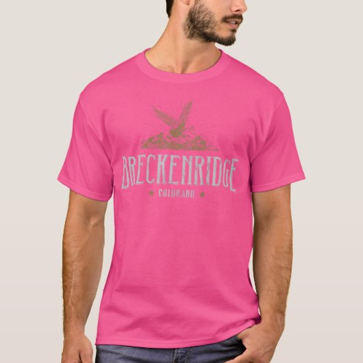 Breckenridge Colorado Mountains Camp Wanderung Adl T-Shirt (Vorderseite)