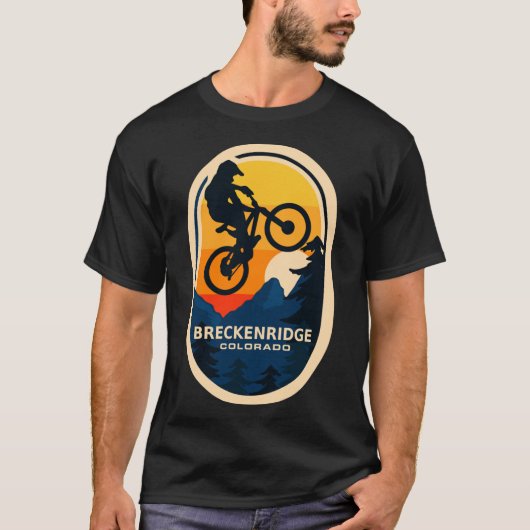 breckenridge colorado mtb Mountainbike Reiten Cl T-Shirt (Vorderseite)