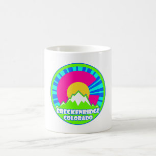 Breckenridge Colorado Neon Mountain Design Tasse