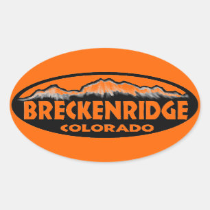 Breckenridge Colorado Oval Aufkleber