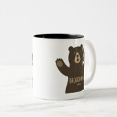 Breckenridge Colorado Peace Bär Zweifarbige Tasse (VorderseiteRechts)