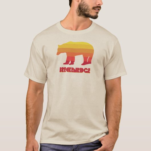 Breckenridge Colorado Regenbogenbär T-Shirt (Vorderseite)