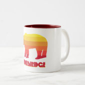 Breckenridge Colorado Regenbogenbär Zweifarbige Tasse (VorderseiteRechts)