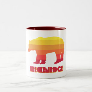 Breckenridge Colorado Regenbogenbär Zweifarbige Tasse