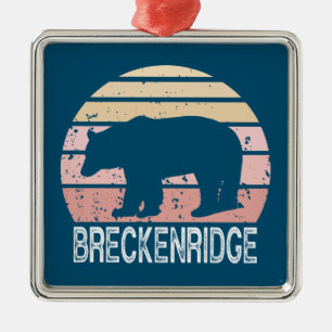 Breckenridge Colorado Retro Bär Ornament Aus Metall