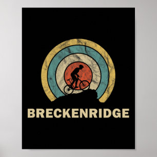 Breckenridge Colorado Retro-Radfahren Mtb Poster