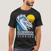 Breckenridge Colorado Retro Ski T-Shirt (Vorderseite)