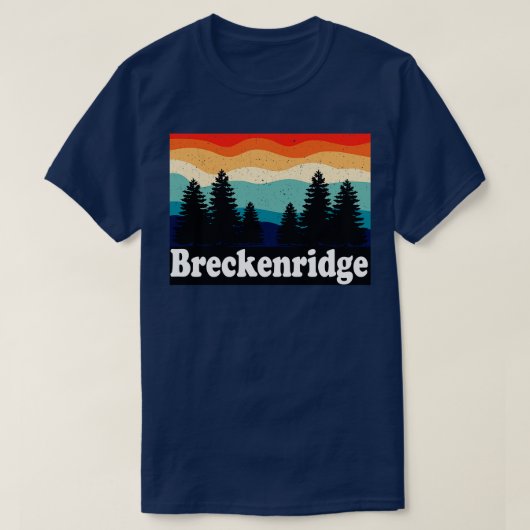 Breckenridge Colorado Retro T-Shirt (Design vorne)