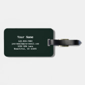 Breckenridge Colorado Rocky Mountain BRECK Gepäckanhänger (Rückseite horizontal)