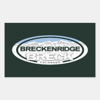 Breckenridge Colorado Rocky Mountain Breck Rechteckiger Aufkleber