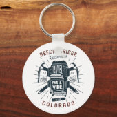 Breckenridge Colorado Rucksack Gear Retro Travel Schlüsselanhänger (Vorderseite)