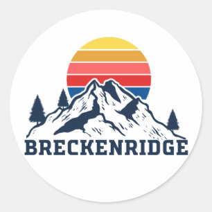 Breckenridge Colorado Runder Aufkleber