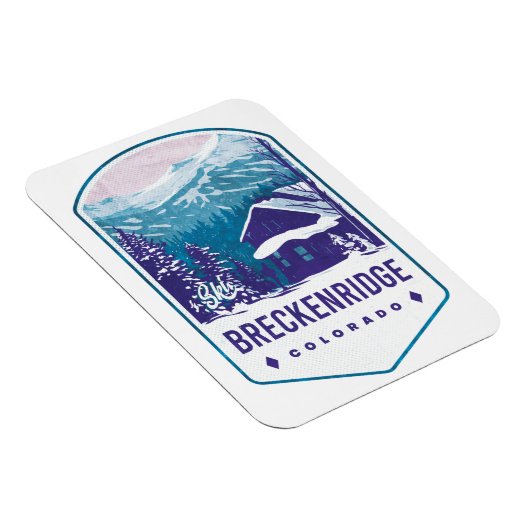 Breckenridge Colorado Ski Abzeichen Magnet (Rechte Seite)