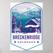 Breckenridge Colorado Ski Abzeichen Poster (Vorne)