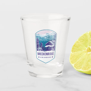 Breckenridge Colorado Ski Abzeichen Schnapsglas