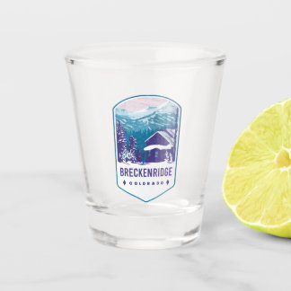 Breckenridge Colorado Ski Abzeichen Schnapsglas