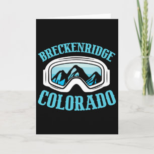 Breckenridge Colorado Ski Mountain Skifahrer Karte